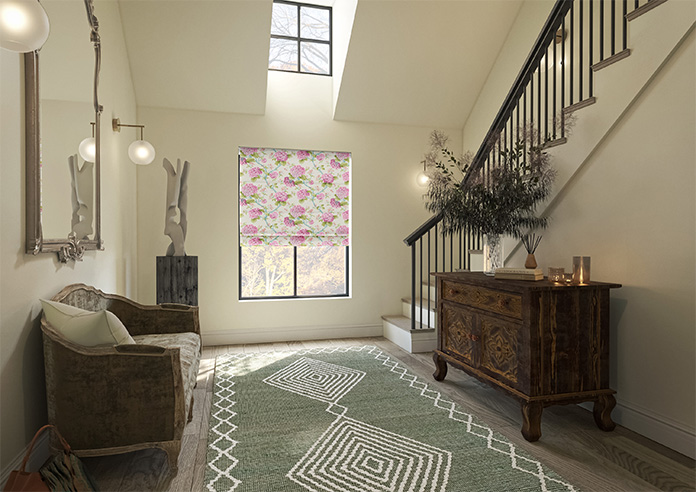 Bouquet Velvet, Wild Rose - Motorised Roman Blind - Image 6